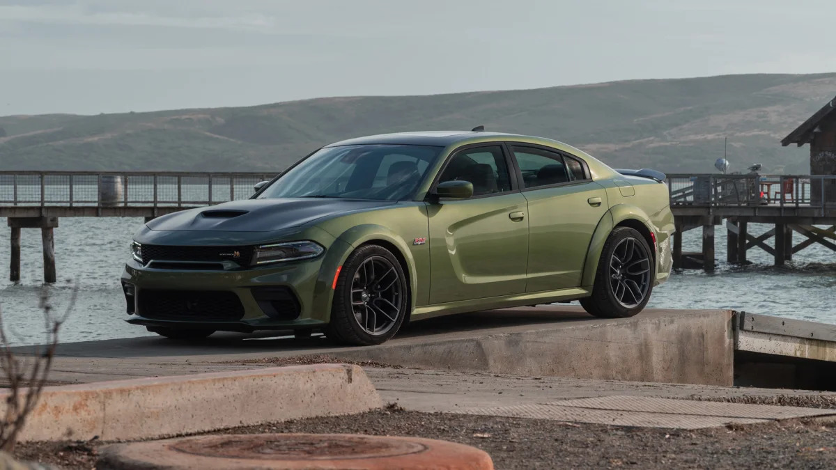 The Dodge Charger Scat Pack Widebody is powered by the 392-cubic