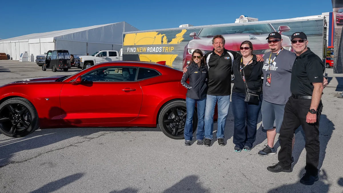 Danica Patrick delivers first 2016 Chevy Camaro