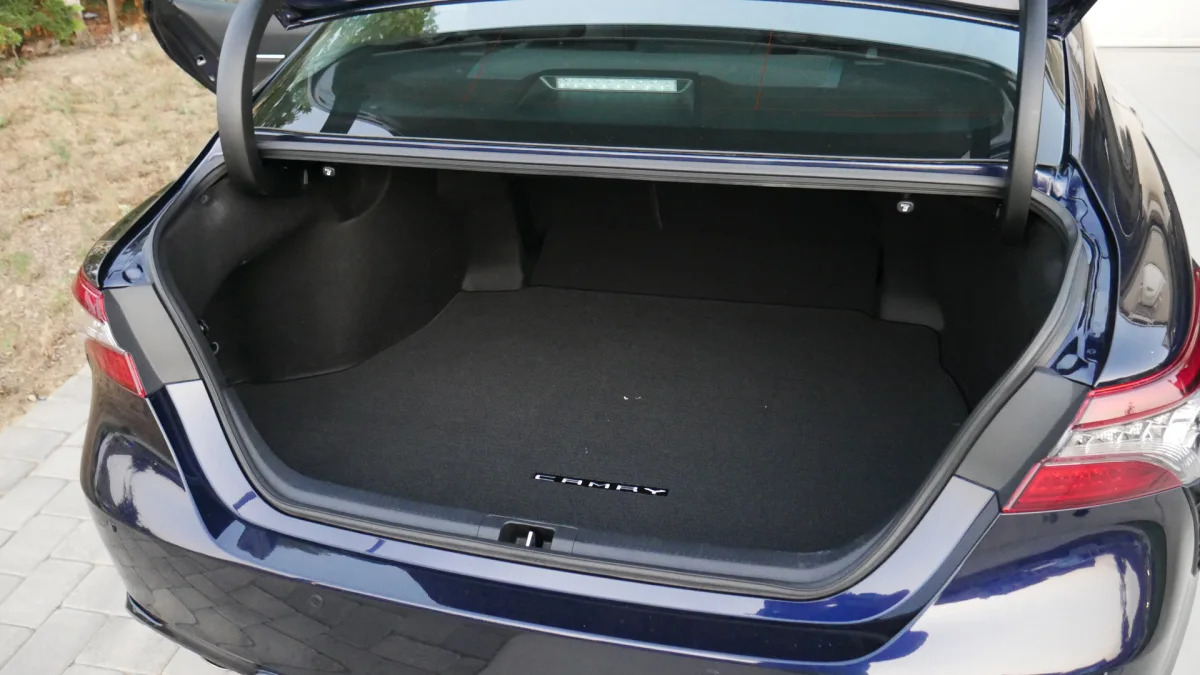 2021 Toyota Camry XSE Hybrid trunk