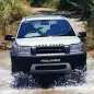 Land Rover Freelander fording wading water