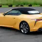 2021 Lexus LC 500 Convertible roof up rear 34