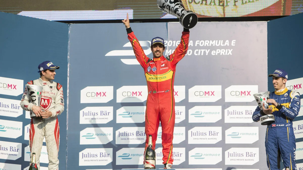 2016 Formula E Mexico City ePrix podium