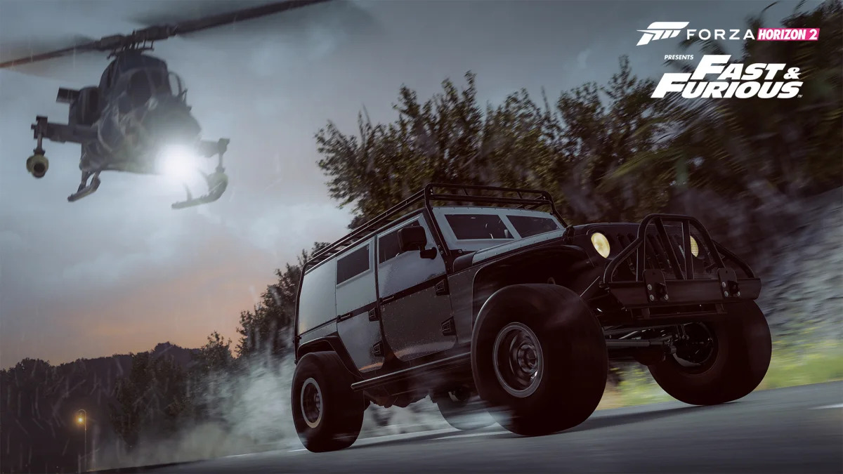 forza horizon helicopter fast and furious jeep wrangler